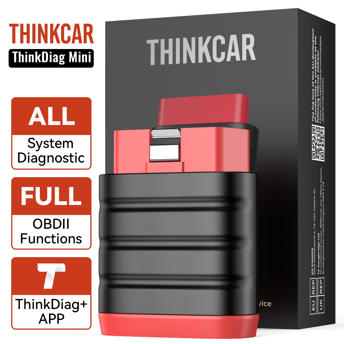 Thinkcar Thinkdiag 2 - 10-100 pièces THINKDIAG Mini/THINKCAR BD6 Scanner