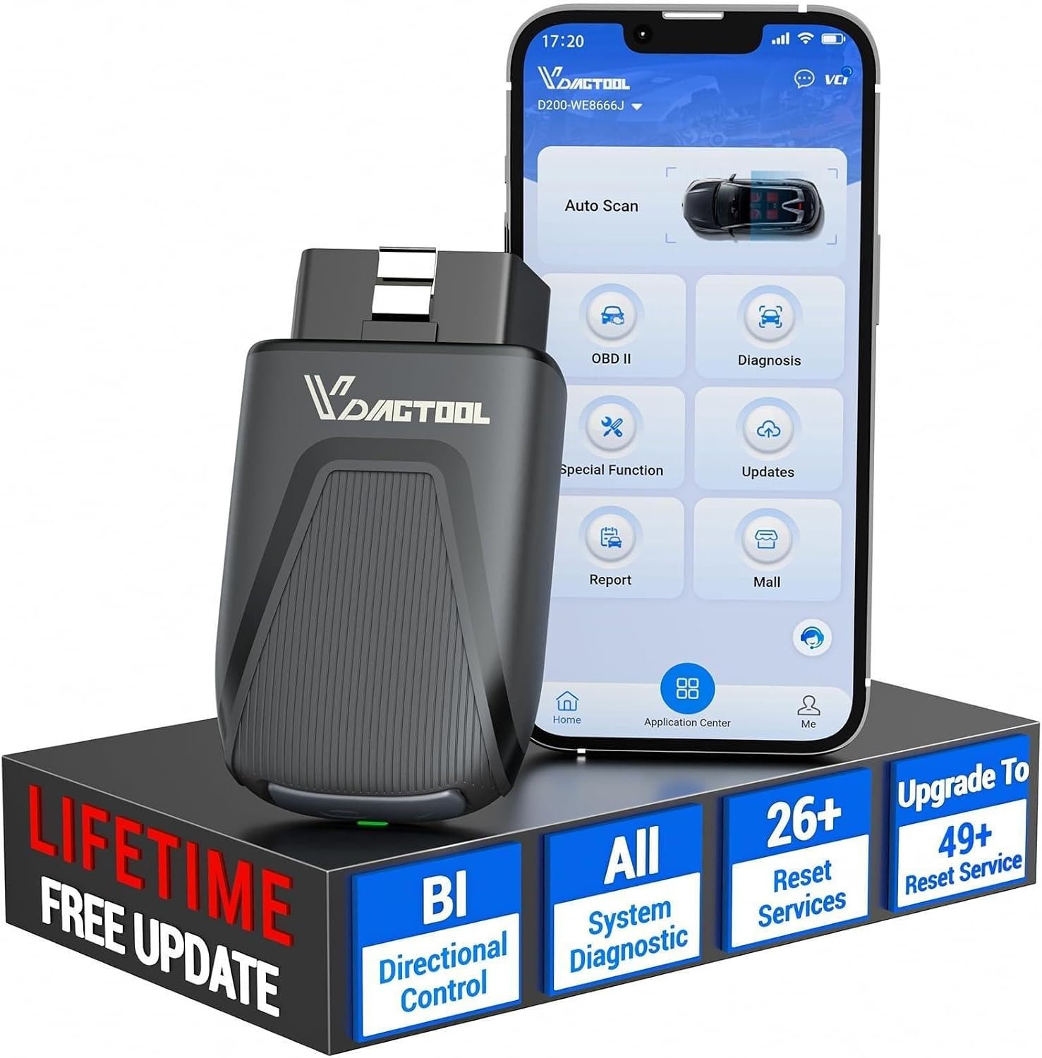 Obd2 Scanner Bluetooth Android - Scanner OBD2 Bluetooth D200 avec fonction