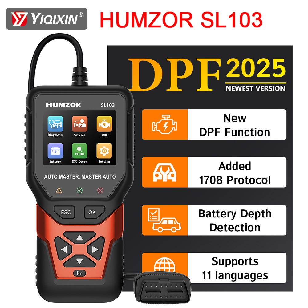 Car Scanner Dpf Regeneration Tool - HUMZOR SL103 Testeur OBD automobile, outil