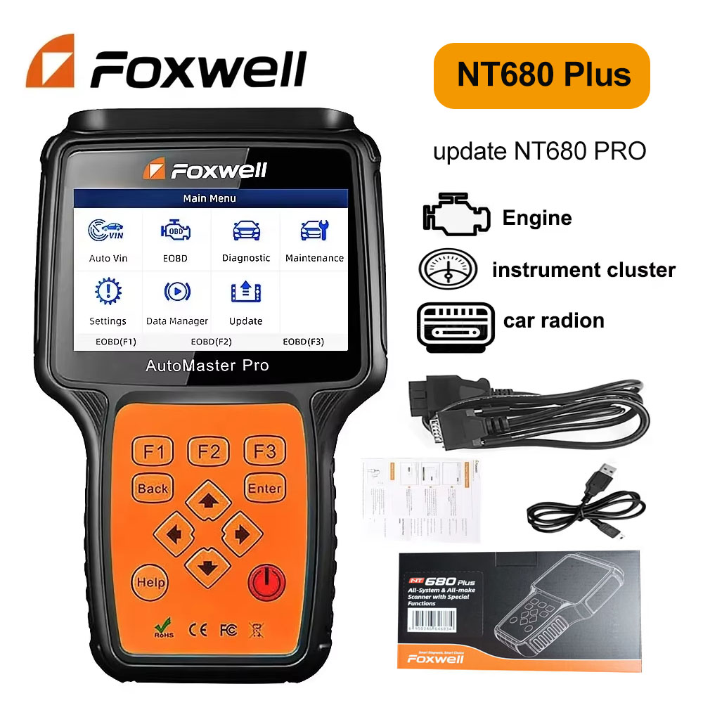Obd2 Scanner Mileage Correction - Outil de diagnostic automobile Foxwell NT680
