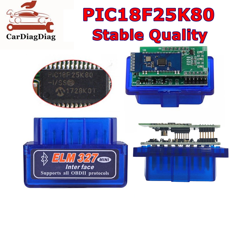 Obd2 Scanner Bluetooth Android - ELM327 V1.5 PIC18F25K80 Puce 2 Couches