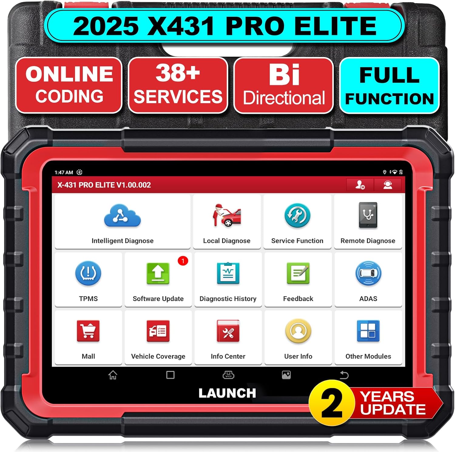 Launch X431 Pro Elite - LAUNCH X431 PRO Elite Scanner Bidirectionnel
