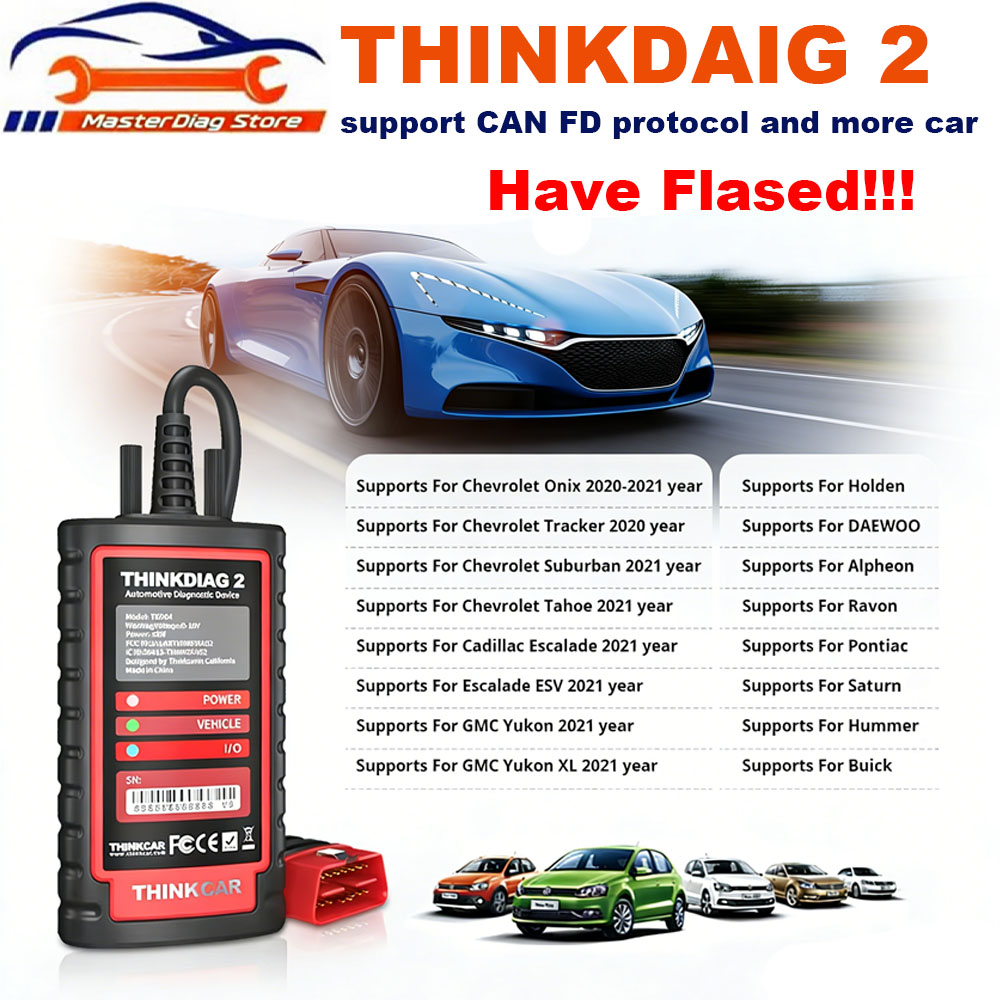 Thinkcar Thinkdiag 2 - THINKCAR Thinkdiag 2 prend en charge