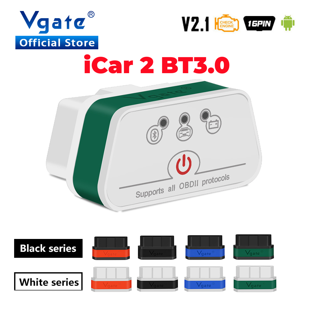 Obd2 Scanner Bluetooth Android - Vgate ICar2 ELM327 V2.1, outil de