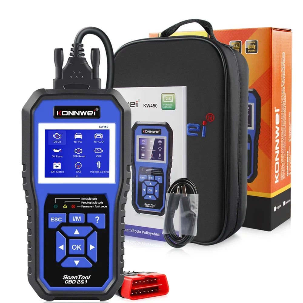 KONNWEI KW450 systèmes complet - Obd2 Scanner Abs Srs Airbag Reset avis et prix