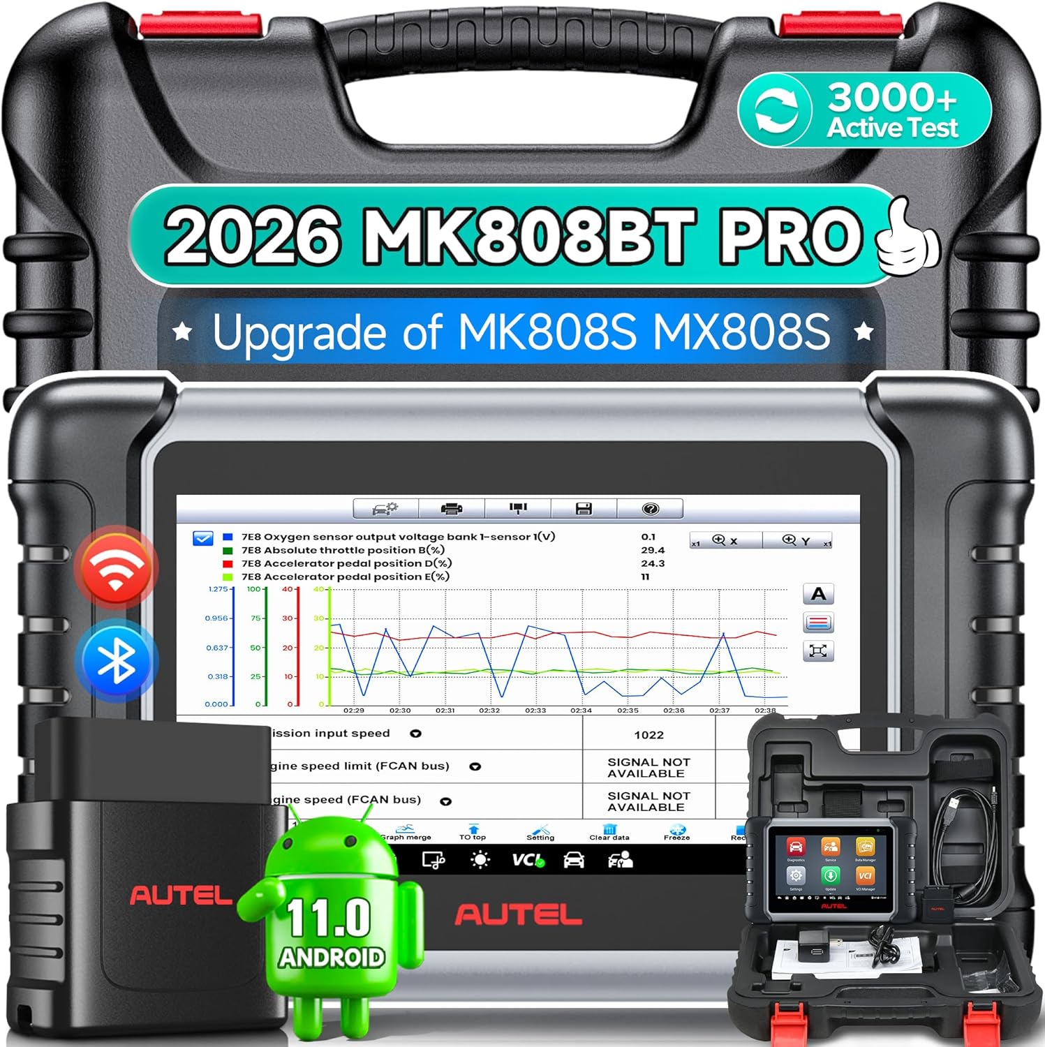 Scanner Autel MaxiCOM MK808BT  - Autel Maxicom Mk808 avis et prix