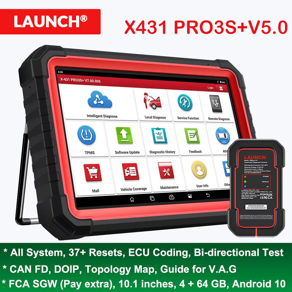 LAUNCH X431 PRO3S+ V5.0 Outil  - Obd2 Scanner Bidirectional Launch X431 avis et prix