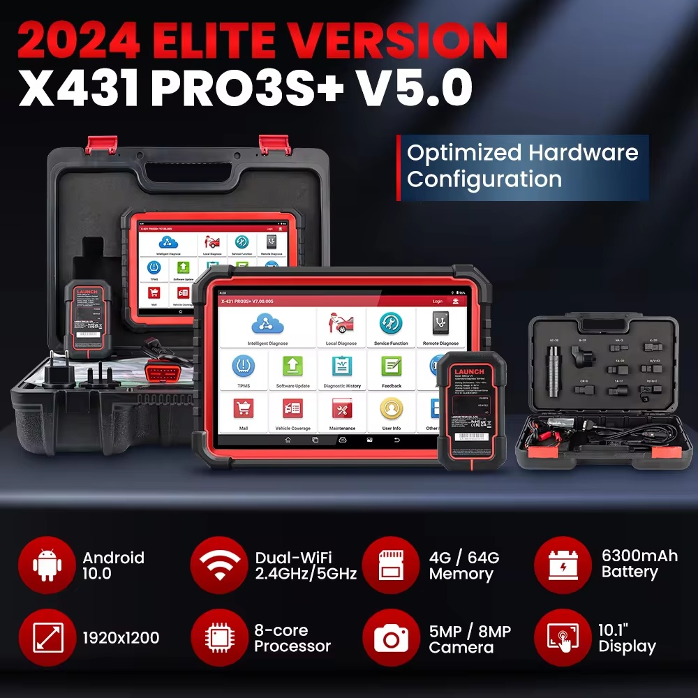 LAUNCH X431 PRO3S+ V5.0 Outil  - Obd2 Scanner Bidirectional Launch X431 avis et prix