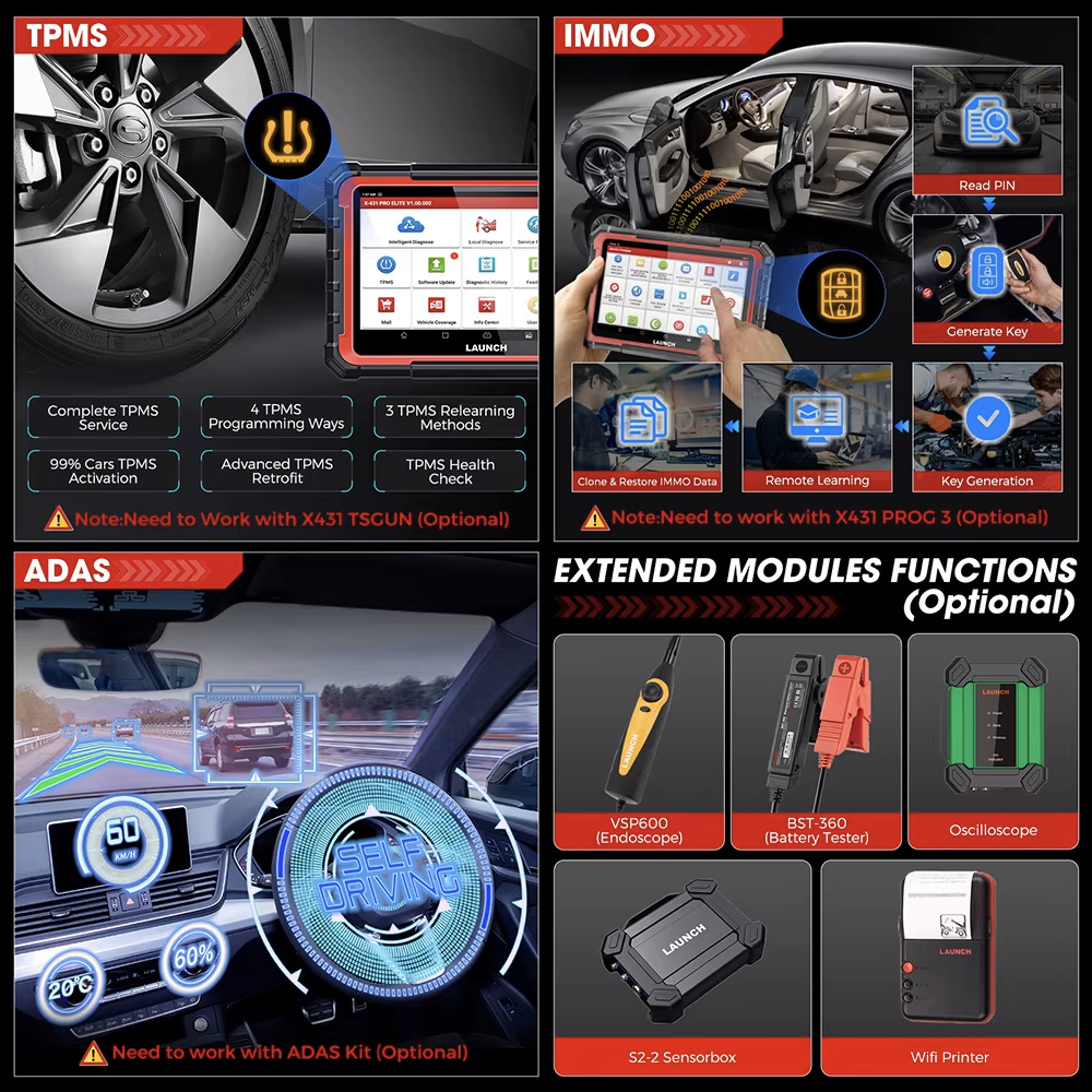 LAUNCH X431 PRO ELITE outils d - Launch X431 Pro Elite avis et prix