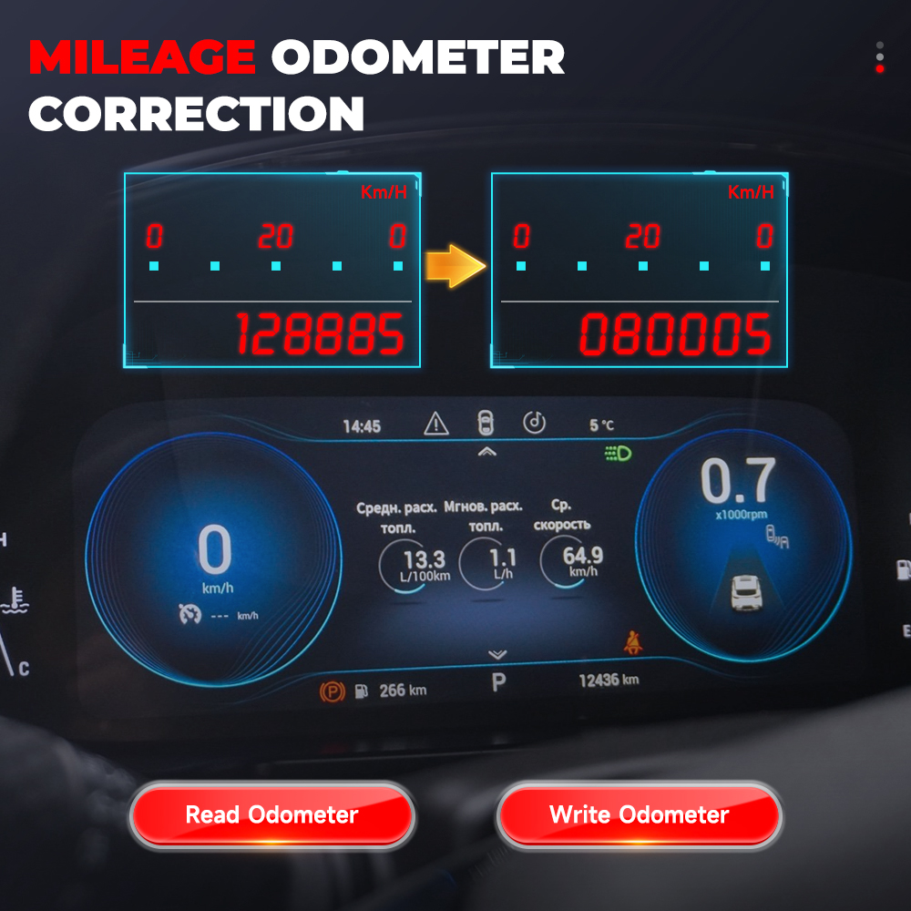 Lecteur de code OBD2 ANCEL DM5 - Obd2 Scanner Mileage Correction avis et prix