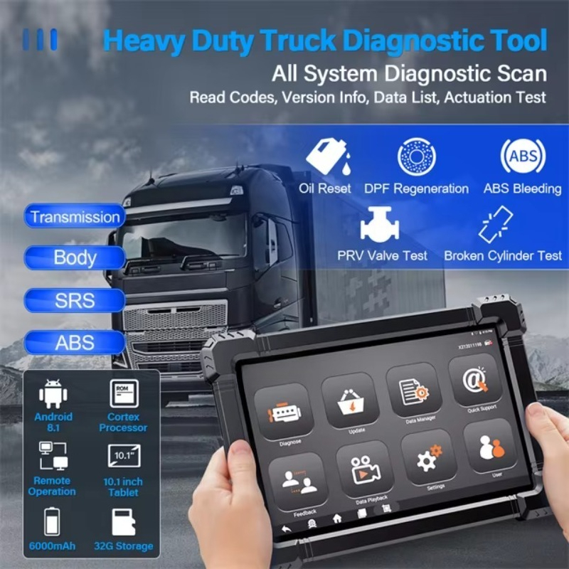 Scanner de camion poids lourd  - Obd2 Scanner Heavy Duty Truck avis et prix