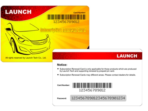 Carte PIN de renouvellement LA - Launch X431 Pro Elite avis et prix