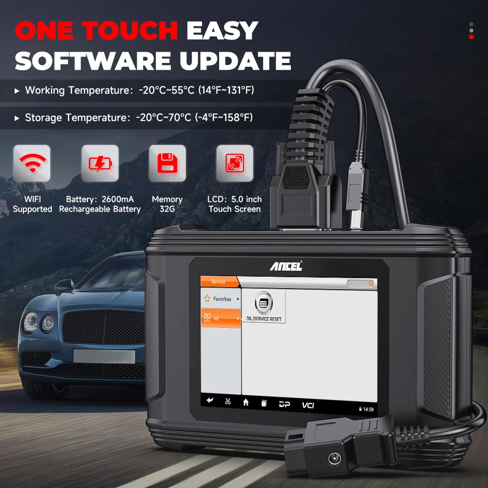 Lecteur de codes OBD2 ANCEL DM - Obd2 Scanner Mileage Correction avis et prix