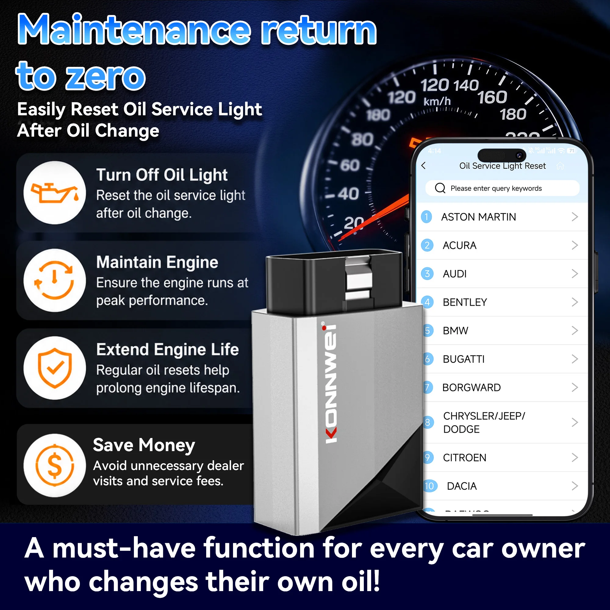 KONNWEI MAXOBD PRO, scanner co - Obd2 Scanner Bluetooth Android avis et prix