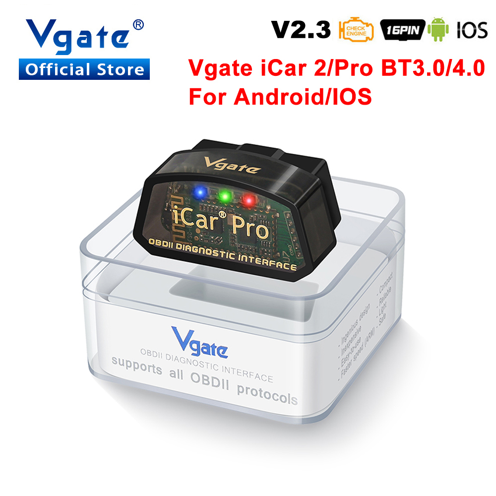 Vgate ELM327 v2.3 ICar Pro OBD - Obd2 Scanner Bluetooth Android avis et prix