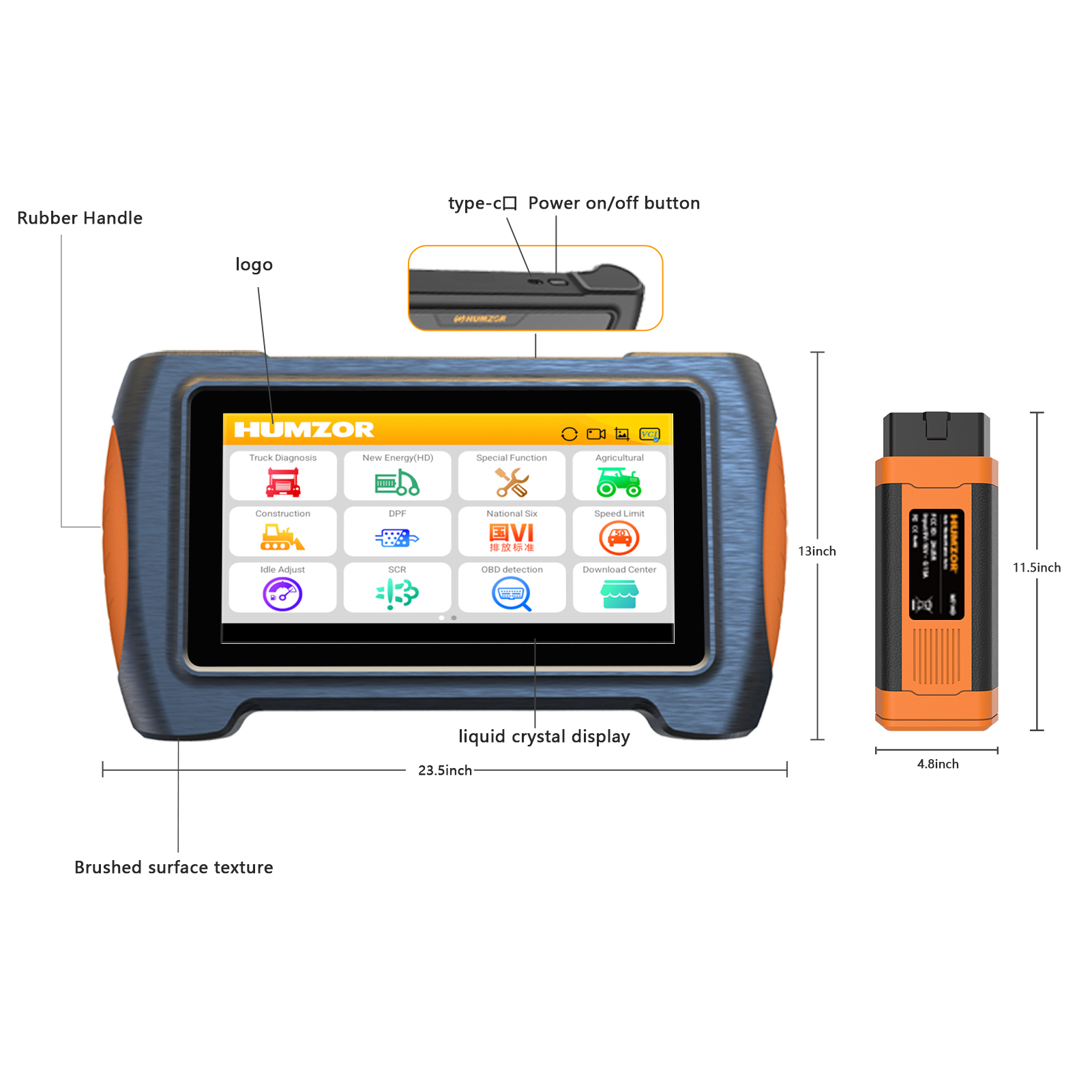Humzor NexzDAS M7 HD Scanner d - Obd2 Scanner Heavy Duty Truck avis et prix