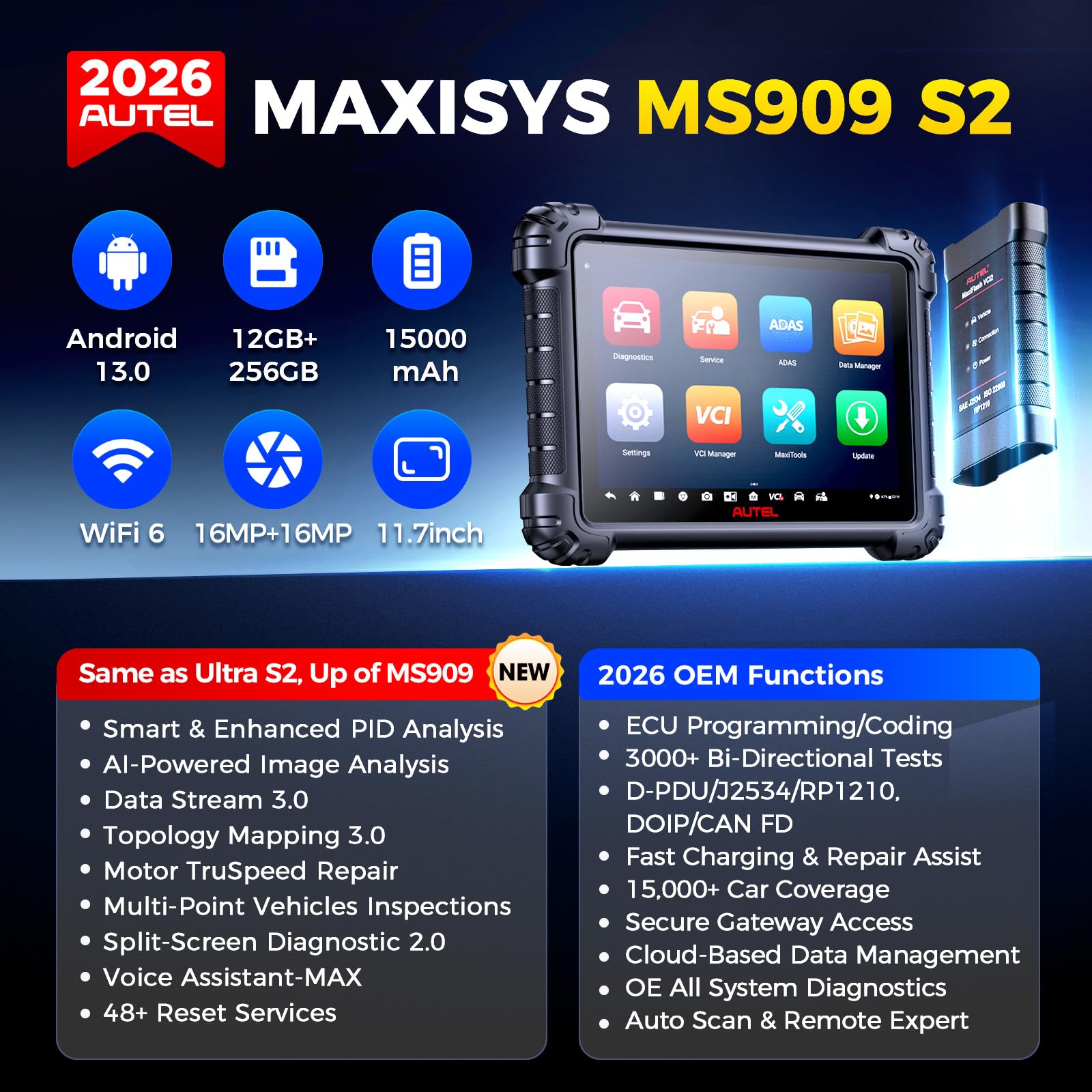 Autel MaxiSys MS909 S2 – Outil - Autel Maxisys Ultra avis et prix