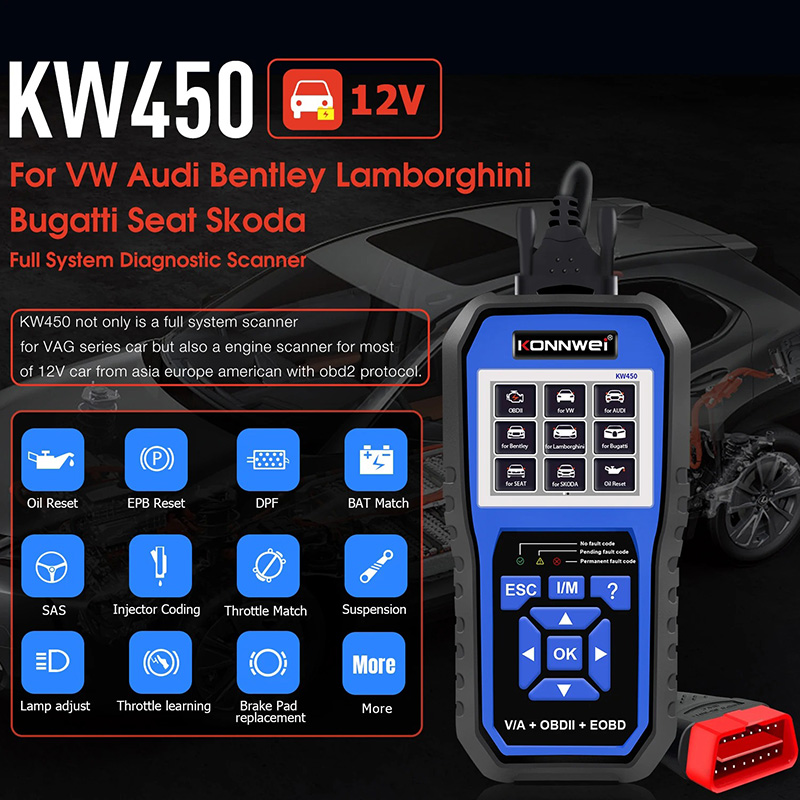 Outil de diagnostic OBD2 dédié - Obd2 Scanner Abs Srs Airbag Reset avis et prix