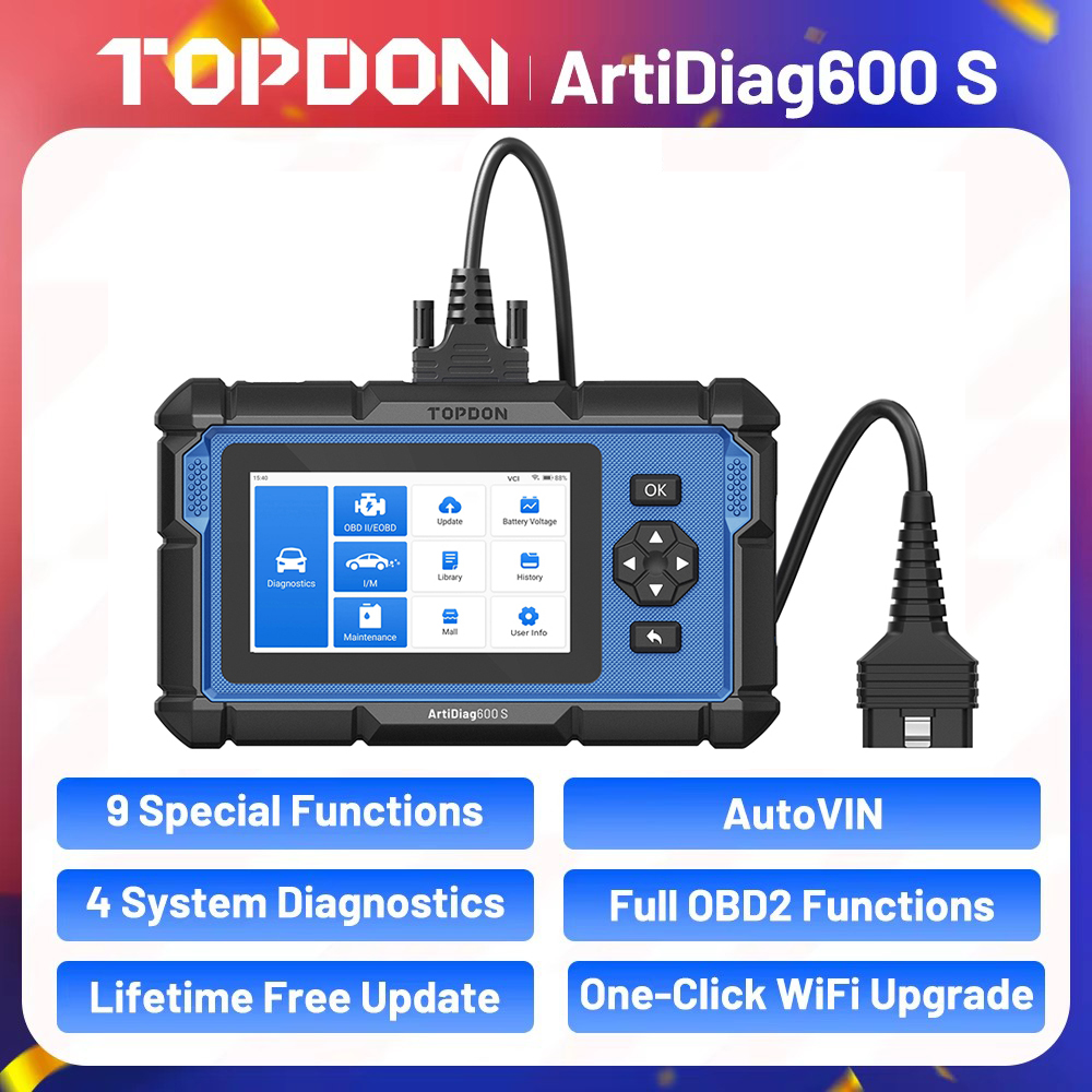 TOPDON-Scanner professionnel A - Obd2 Scanner Mileage Correction avis et prix