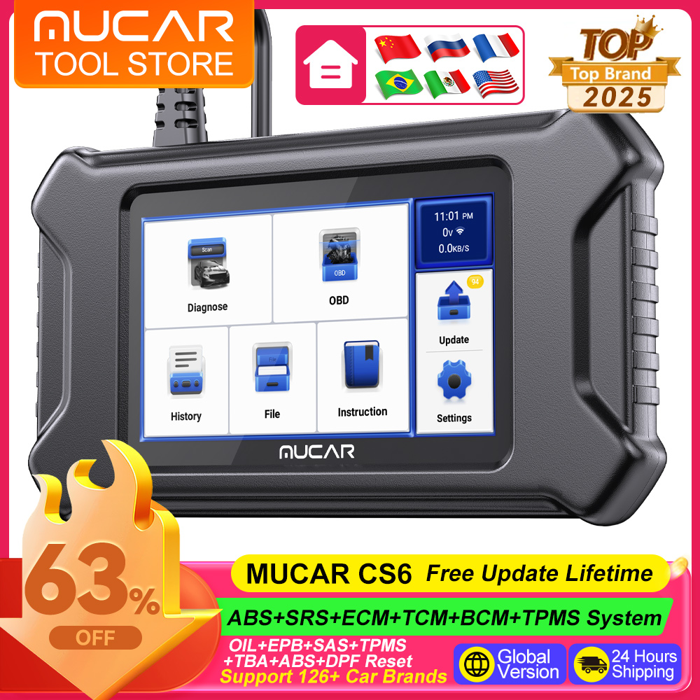 MUCAR CS6-Outils de diagnostic - Obd2 Scanner Mileage Correction avis et prix