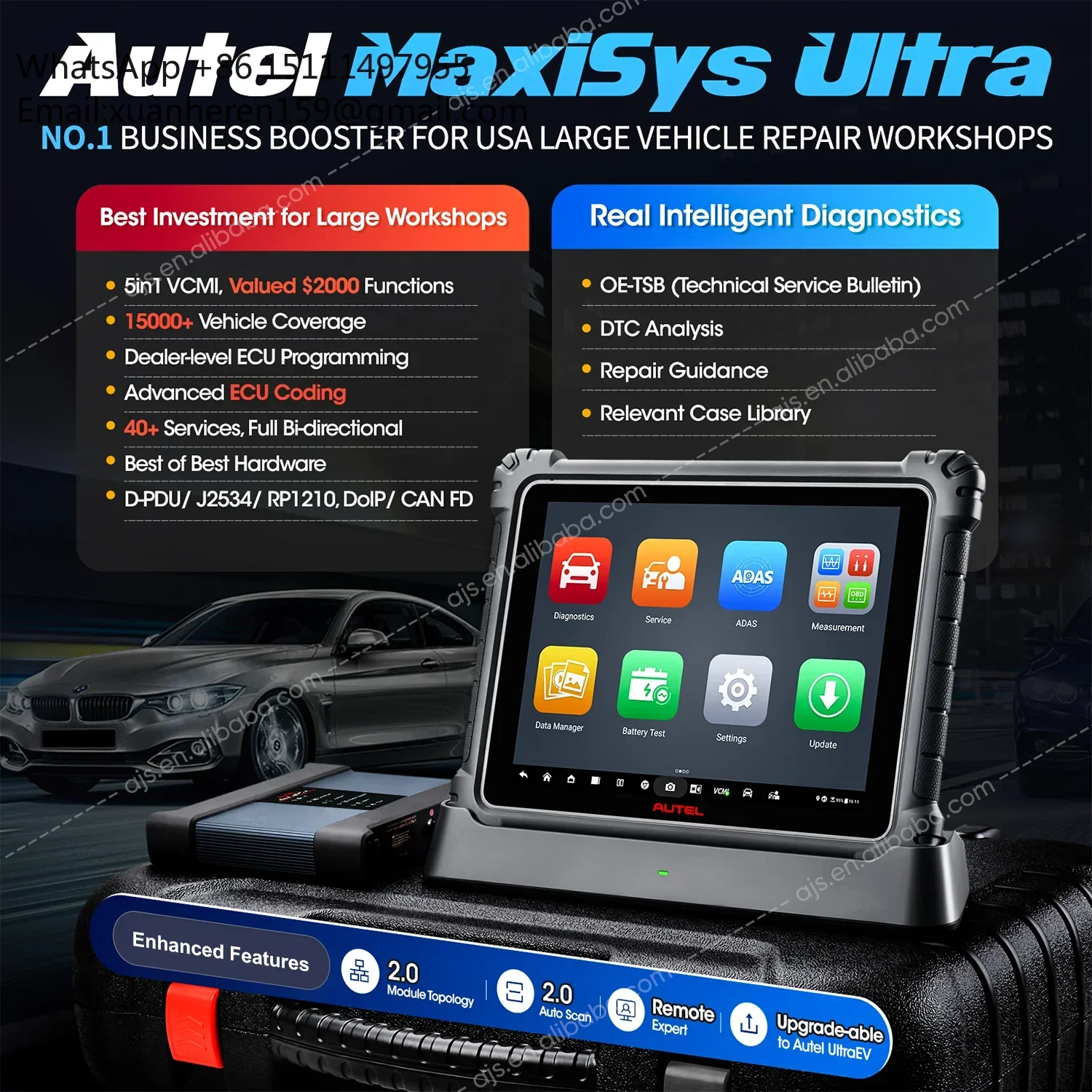 Autel Maxisys Ultra OB2 OBD2 4 - Autel Maxisys Ultra avis et prix