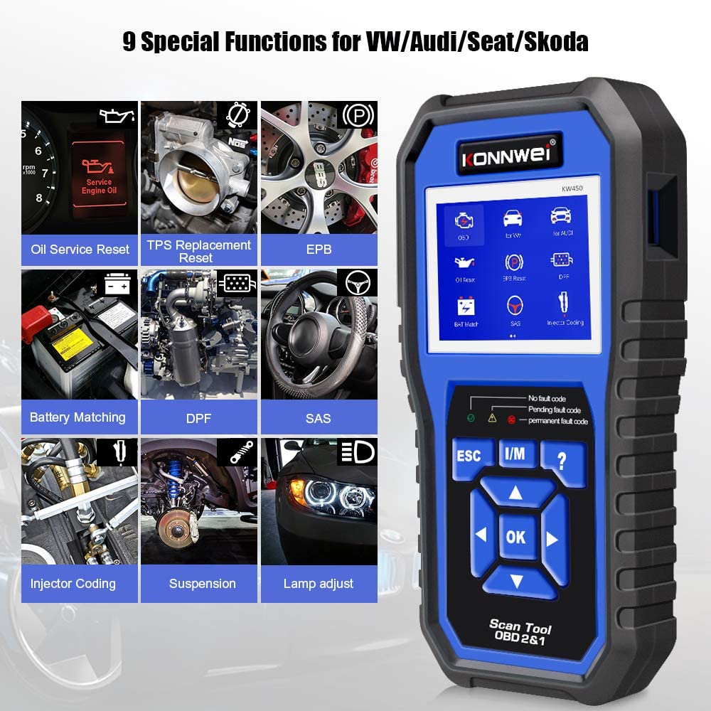 Lecteur de codes OBD2 professi - Obd2 Scanner Abs Srs Airbag Reset avis et prix