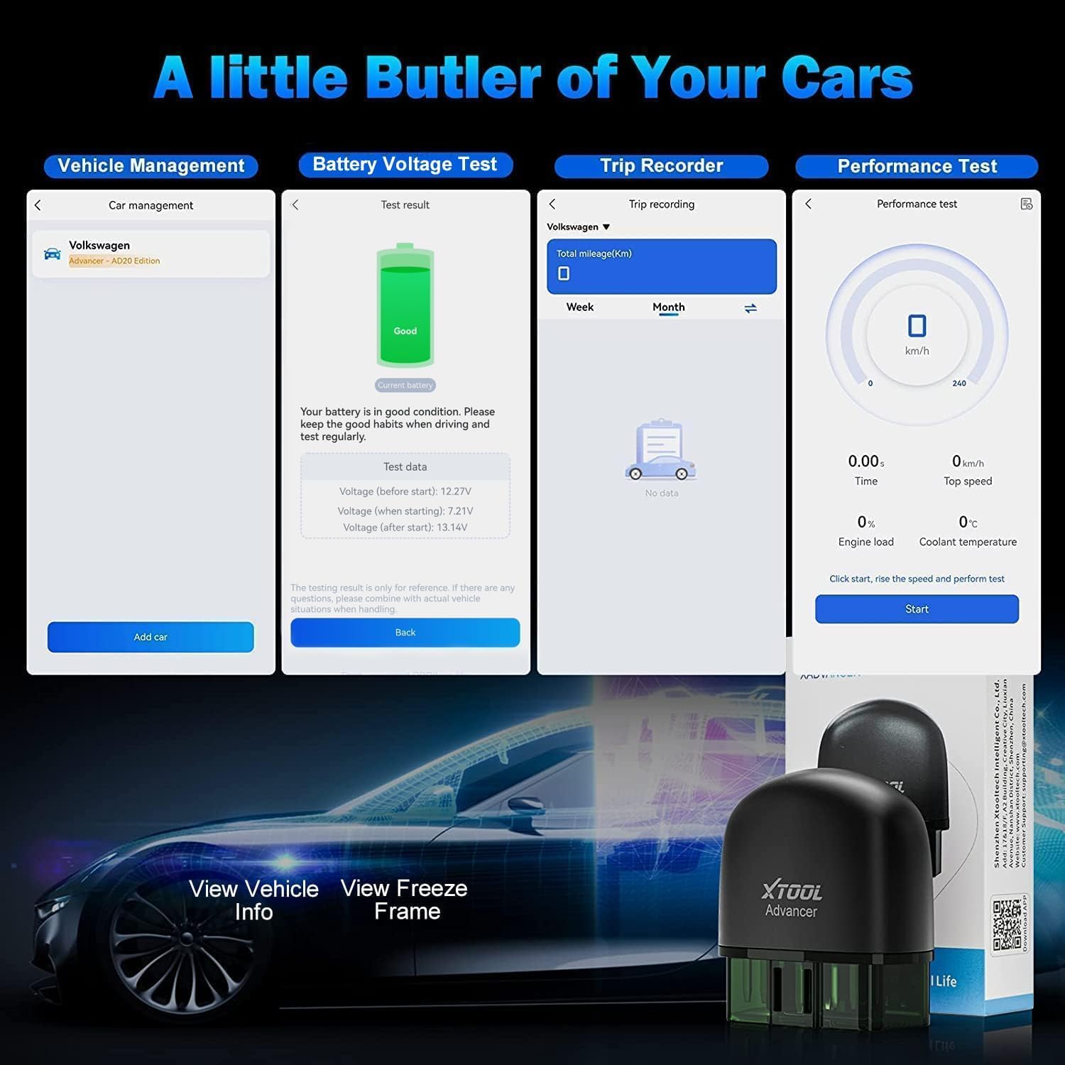 XTOOL AD20PRO OBD2 Scanner vér - Obd2 Scanner Bluetooth Android avis et prix